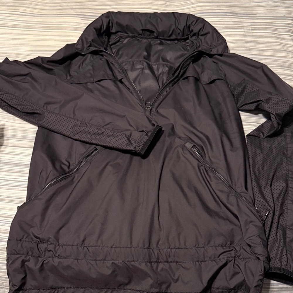 Lululemon Windbreak Black Half-Zip Jacket